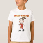 Skater-shirts met meisjessnelheid t-shirt (Voorkant)