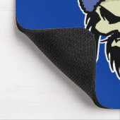 Skater Skull (Blue) Mousepad Muismat (Hoek)