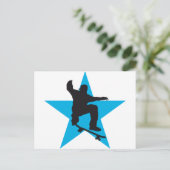 Skater Star C 2c Briefkaart (Staand voorkant)