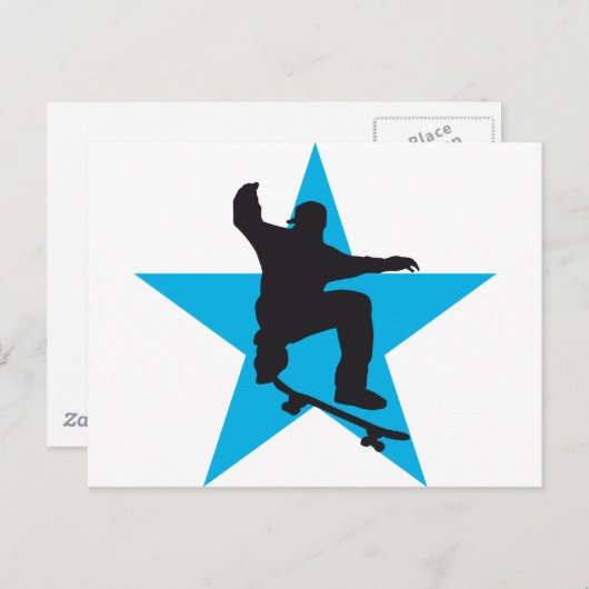 Skater Star C 2c Briefkaart (Voorkant / Achterkant)