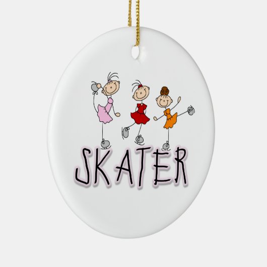 Skater T-shirts en geschenken Keramisch Ornament (Rechts)