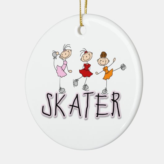 Skater T-shirts en geschenken Keramisch Ornament (Links)