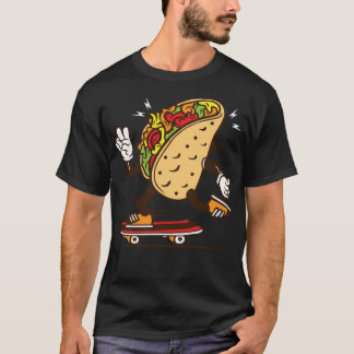 Skater taco skateboarden t-shirt