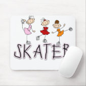 Skater Tshirts en cadeautjes Muismat (Met muis)