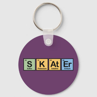 Skater van Elementen Sleutelhanger