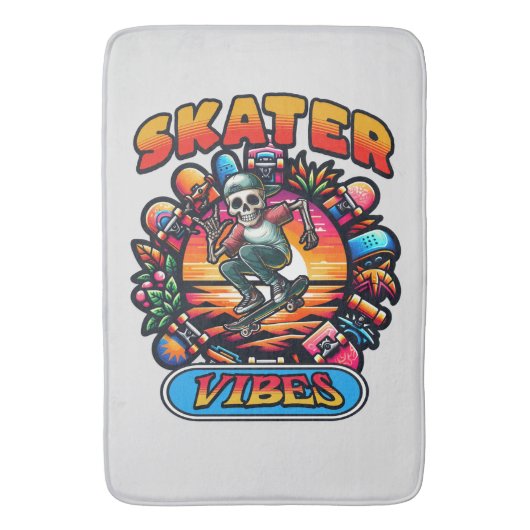 SKATER VIBES! BADMAT (Voorkant Verticaal)