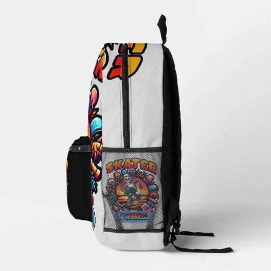 SKATER VIBES! BEDRUKTE RUGZAK (Rechts)