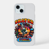 SKATER VIBES! iPhone 15 CASE (Achterkant)