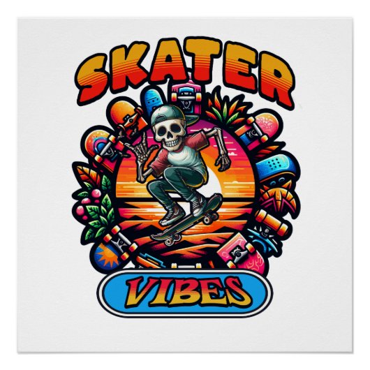 SKATER VIBES! PERFECT POSTER (Voorkant)