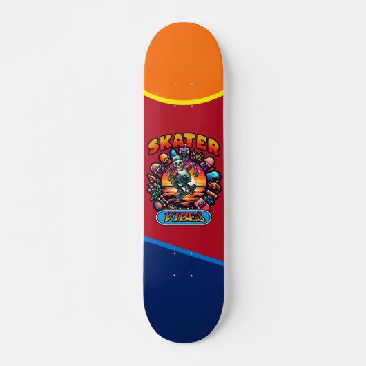 SKATER VIBES! PERSOONLIJK SKATEBOARD (Voorkant)