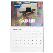 Skaterboarder Slang  Kalender (Feb 2027)