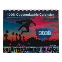 Skaterboarder Slang Kalender