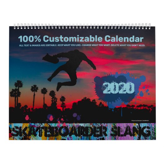 Skaterboarder Slang  Kalender (Hoes)