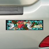 SkaterGirl Tatto-Bumpersticker Bumpersticker (Op auto)