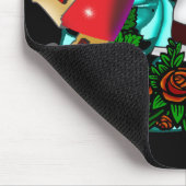 SkaterGirl Tattoo Mousepad Muismat (Hoek)