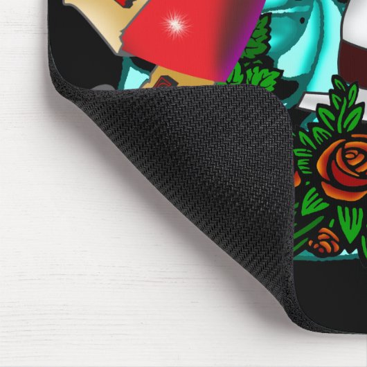 SkaterGirl Tattoo Mousepad Muismat (Hoek)