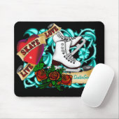 SkaterGirl Tattoo Mousepad Muismat (Met muis)