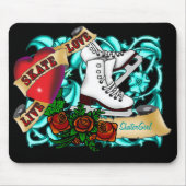 SkaterGirl Tattoo Mousepad Muismat (Voorkant)
