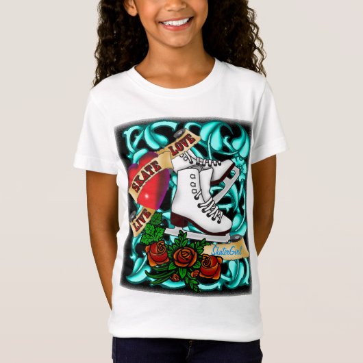 SkaterGirl Tattoo T-Shirt (Voorkant)