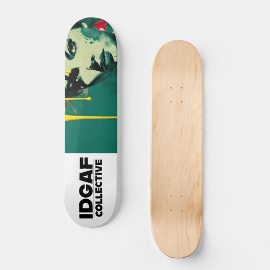 Skatermeisje Persoonlijk Skateboard (Voorkant)