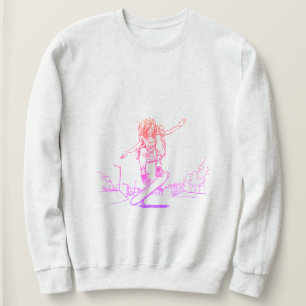 Skatermeisje Sweatshirt – Minimalistisch Skate