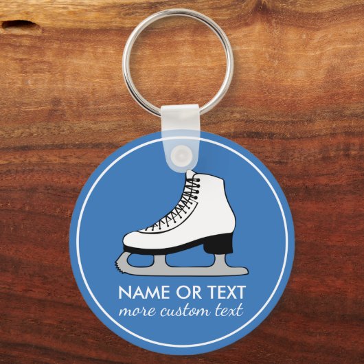 Skaternaam van aangepast cijfertekenteam sleutelhanger (Achterkant)