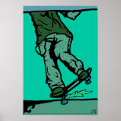skaters2-aqua poster (Voorkant)