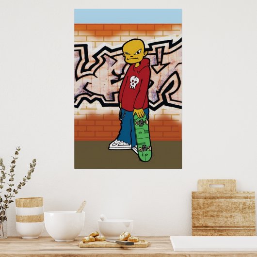 Skaters Alley Poster (Keuken)