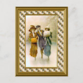 Skaters c. 1890 briefkaart (Voorkant)