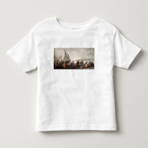 Skaters en een golffeest op het ijs kinder shirts