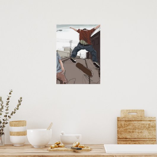 Skaters in het Poster Street (Keuken)