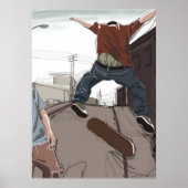 Skaters in het Poster Street (Voorkant)