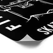Skaters Leuke Pro Skateboarden Leven Voor Tiener Poster (Hoek)