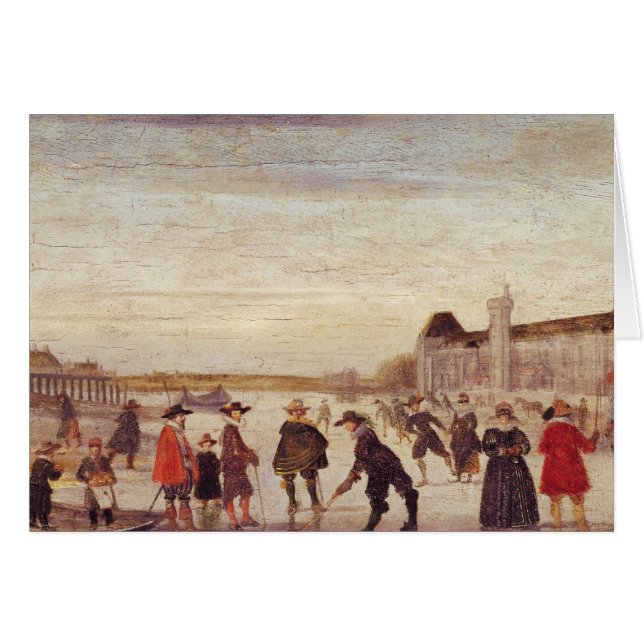 Skaters op de Seine in 1608 (Voorkant Horizontaal)