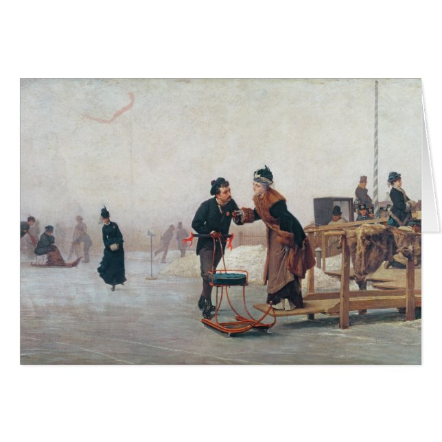 Skaters op het meer van Valentino (Voorkant Horizontaal)