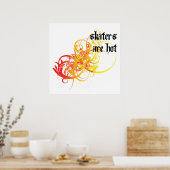 Skaters zijn warm poster (Keuken)