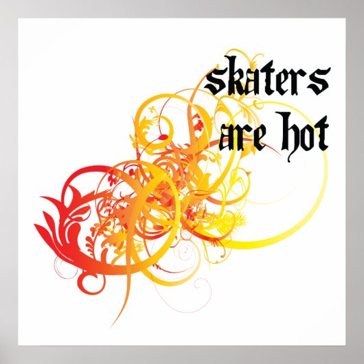 Skaters zijn warm poster (Voorkant)