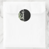 SkaterSticker Ronde Sticker (Tas)