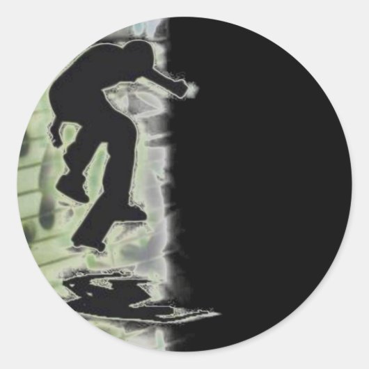 SkaterSticker Ronde Sticker (Voorkant)