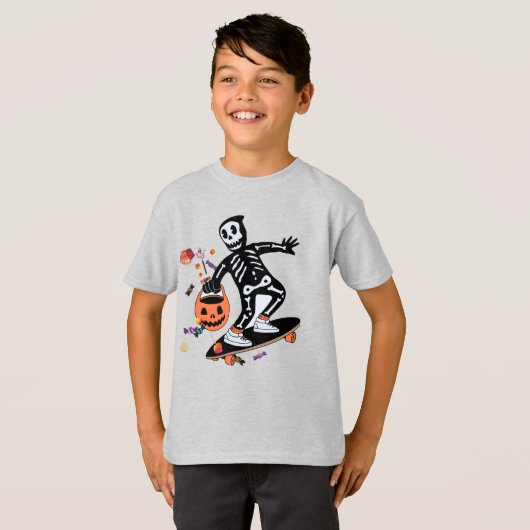 SkaterTrick or treat T-shirt (Voorkant volledig)
