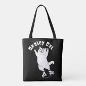 Skatey Cat - Schaats Oddity Bag Tote Bag (Achterkant)