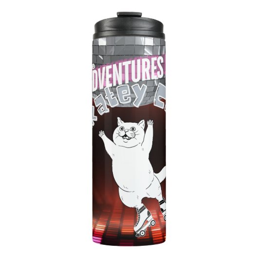 Skatey Cat Thermal Tumbler Thermosbeker (Voorkant)