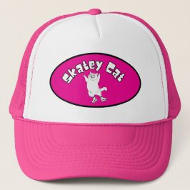Skatey Cat-Trucker Hat Trucker Pet