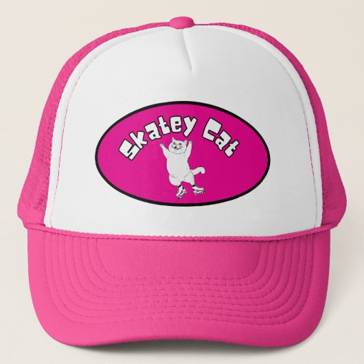 Skatey Cat-Trucker Hat Trucker Pet (Voorkant)