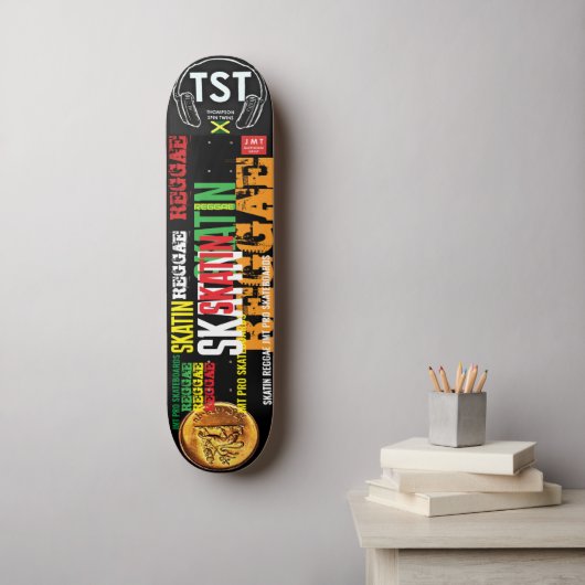 SKATIN REGGAE JMT Skateboard (Muurkunst)