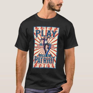 Skating Benjamin Franklin 4th Of July Boys Men Ame T-shirt