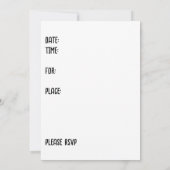 Skating Birthday Party Invite for Kids Kaart (Achterkant)