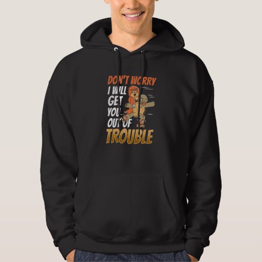 Skating Friends Trouble Humor Cute Turtle Troublem Hoodie (Voorkant)