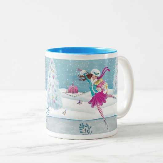 Skating Girl - mok met twee tinten (Voorkant rechts)