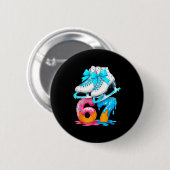 Skating Ice Cream Drip Number 67 Player 67th Birth Ronde Button 5,7 Cm (Voorkant /achterkant)